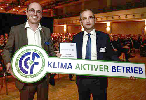 Emissionsbericht Volksbank, Klima aktiver Betrieb